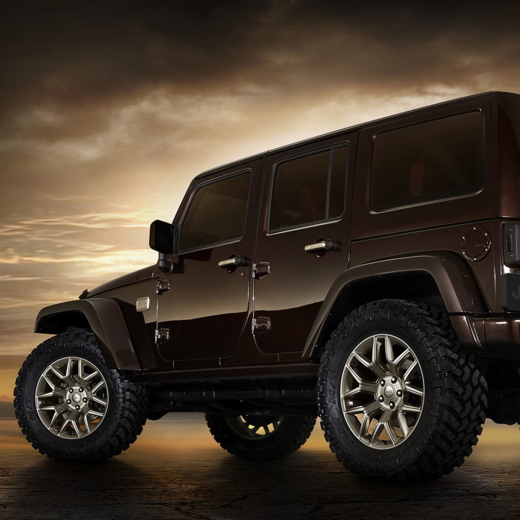 Das Jeep Wrangler Rubicon hardtop Wallpaper 1024x1024