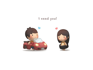 Обои I need you 320x240