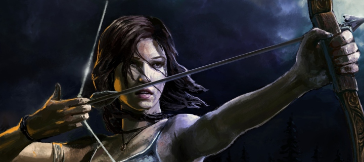 Screenshot №1 pro téma Lara Croft With Arrow 720x320
