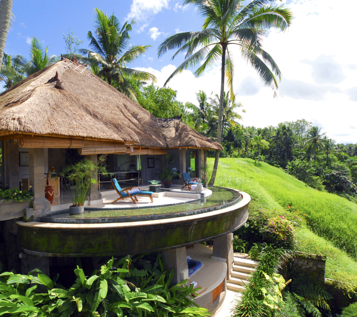 Resort Ubud Tropical Garden wallpaper 1440x1280