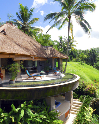 Resort Ubud Tropical Garden papel de parede para celular para iPhone 3G
