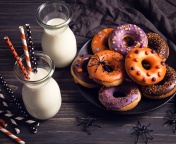 Screenshot №1 pro téma Halloween Donuts 176x144