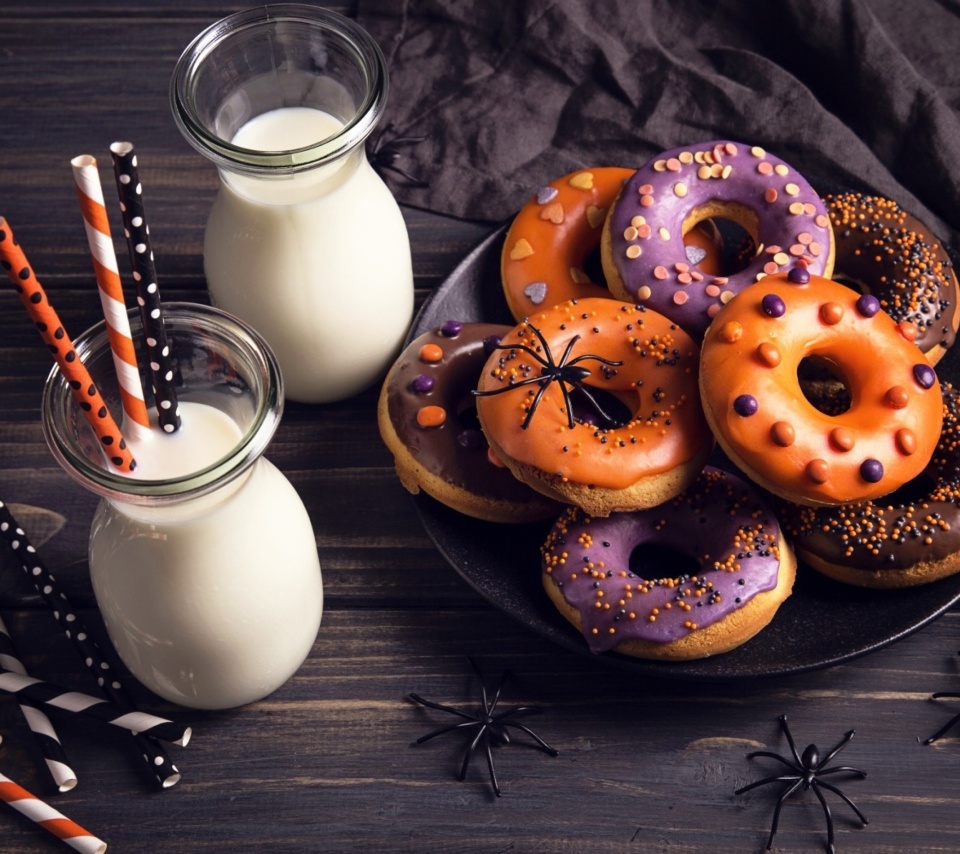 Das Halloween Donuts Wallpaper 960x854