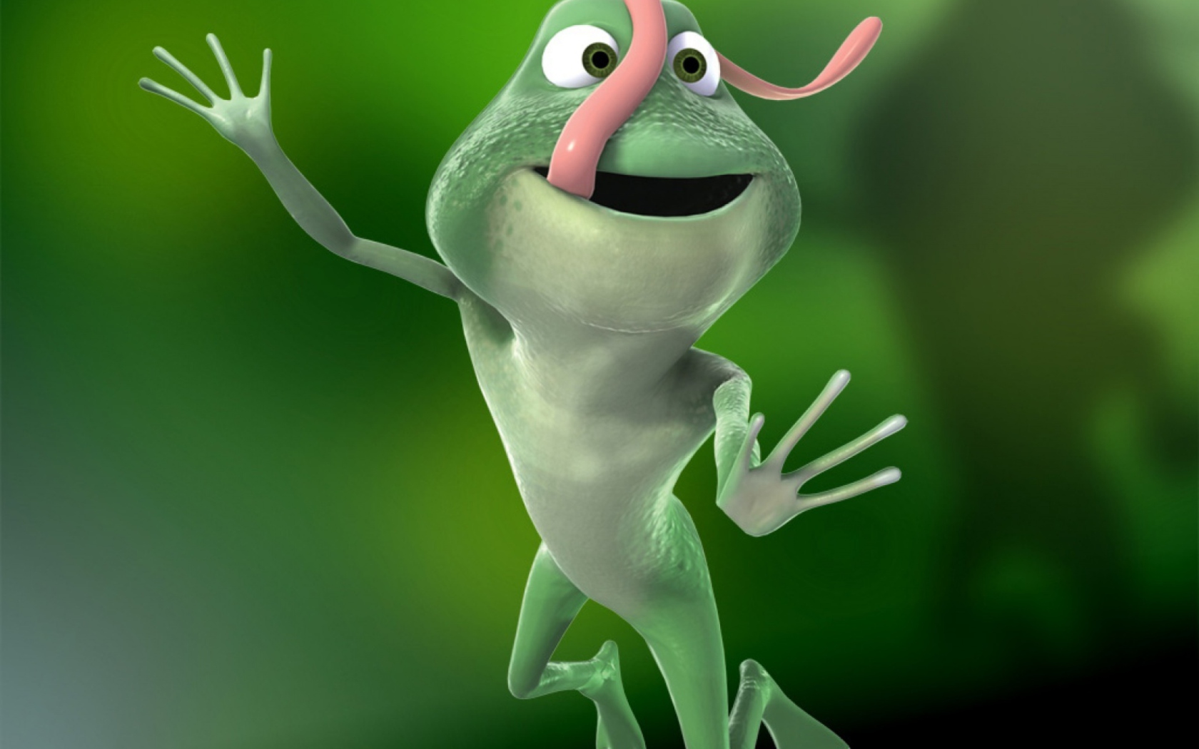 Fondo de pantalla Funny Frog 1680x1050