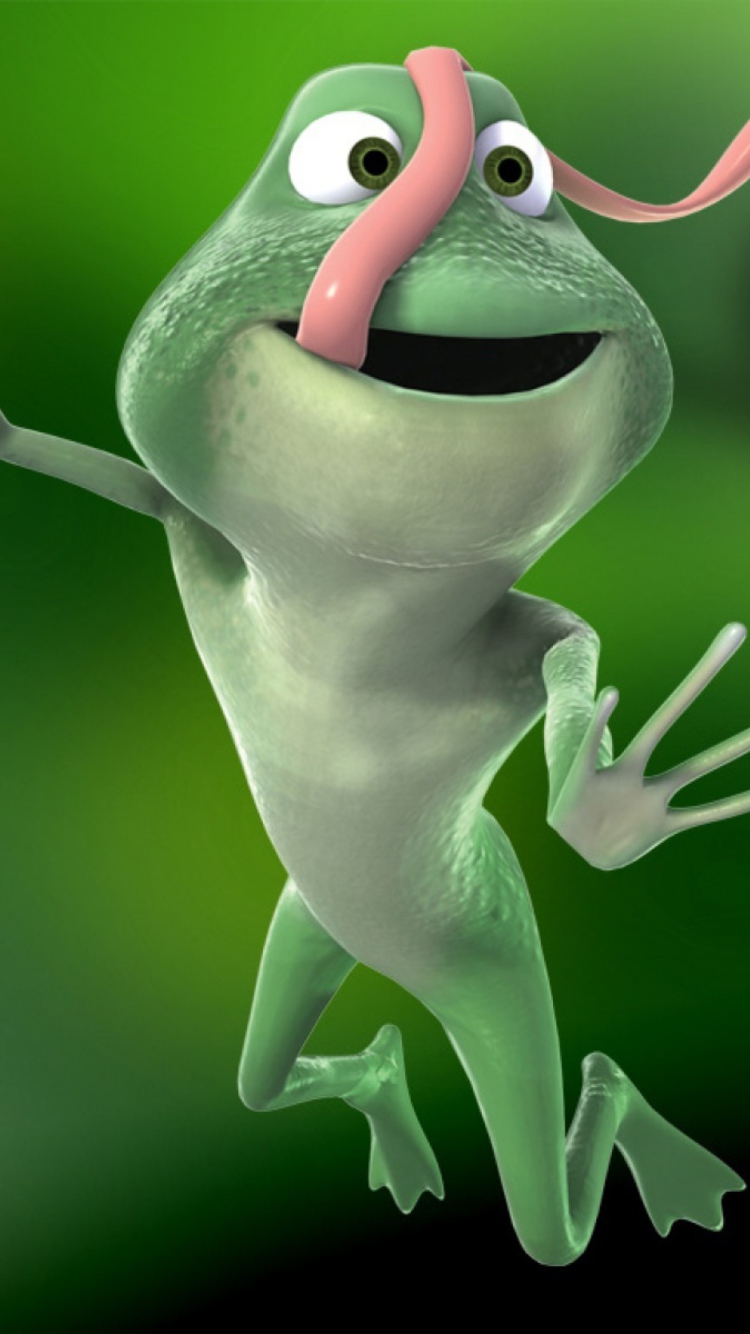 Fondo de pantalla Funny Frog 750x1334