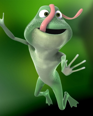 Funny Frog - Obrázkek zdarma pro iPhone 5S