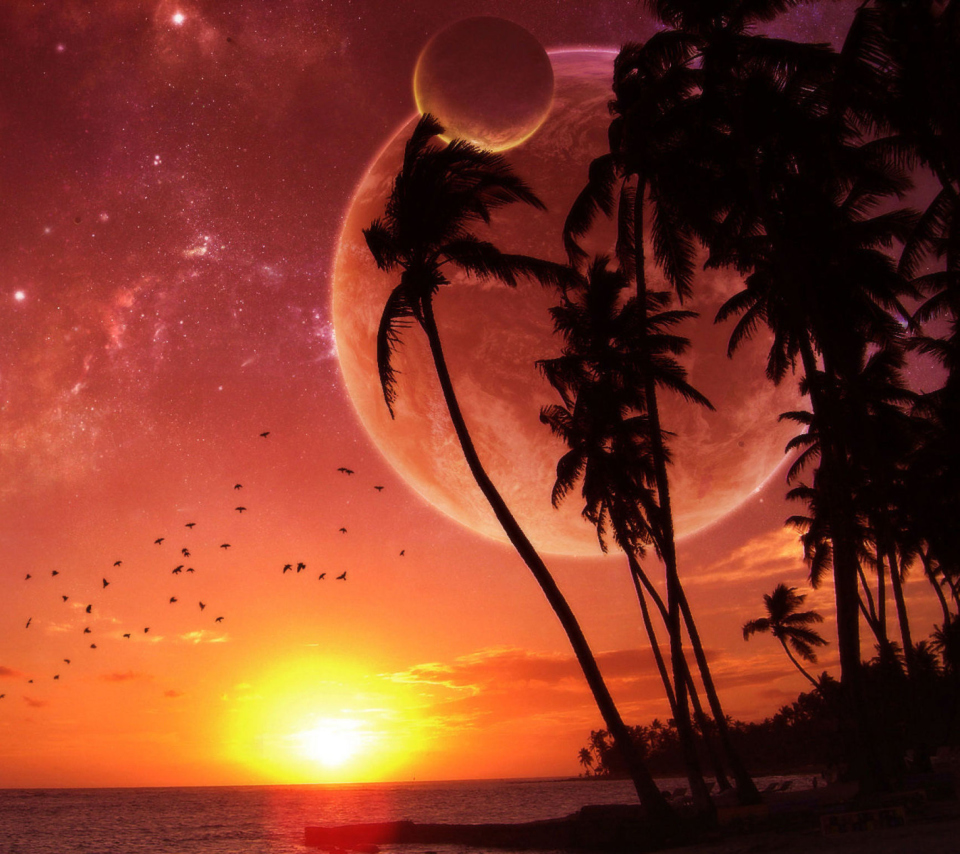 Sunset Time wallpaper 960x854