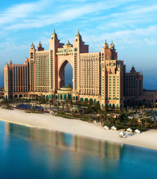 Hotel Atlantis UAE papel de parede para celular para Nokia Asha 503