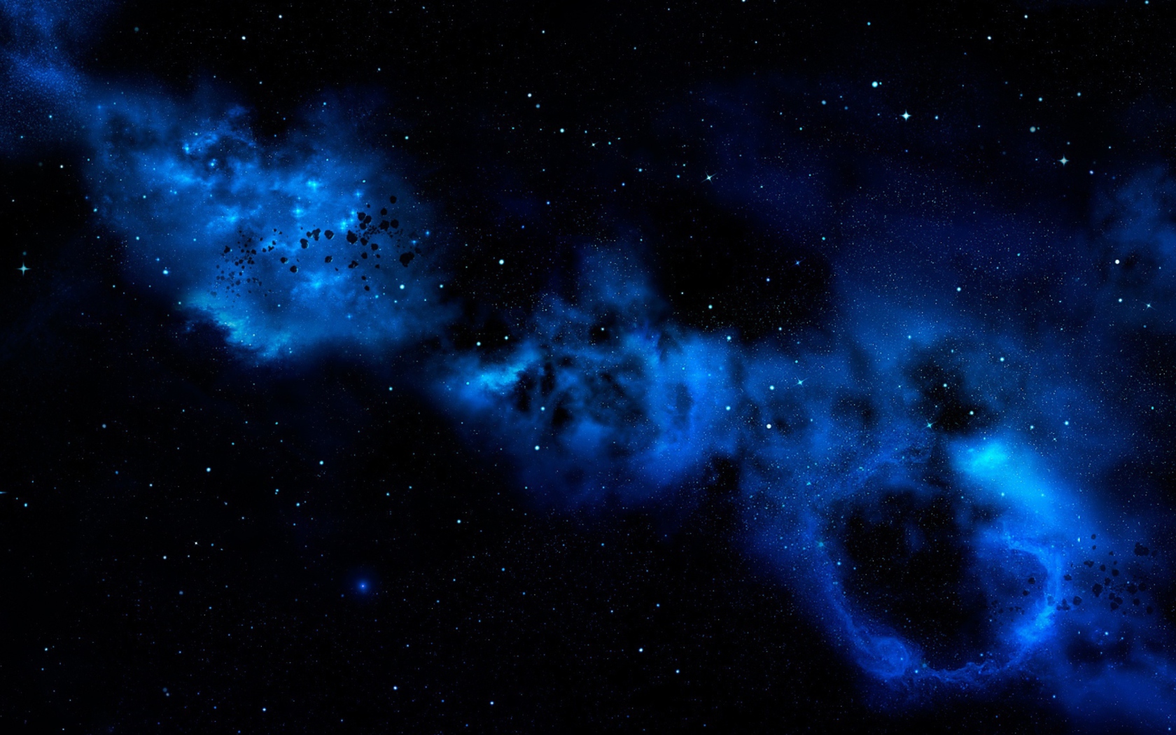 Screenshot №1 pro téma Blue Space Cloud 1680x1050