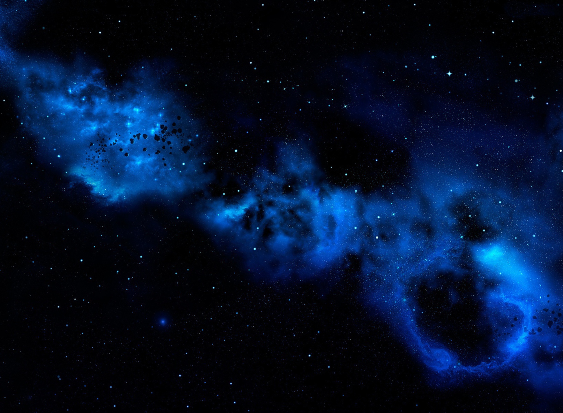 Screenshot №1 pro téma Blue Space Cloud 1920x1408