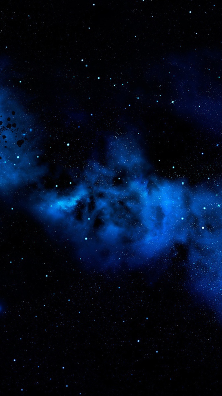 Sfondi Blue Space Cloud 750x1334
