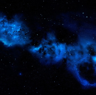 Blue Space Cloud - Obrázkek zdarma pro iPad