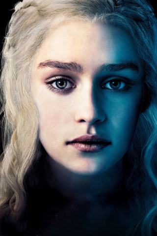 Emilia Clarke Game Of Thrones Season 3 wallpaper 320x480
