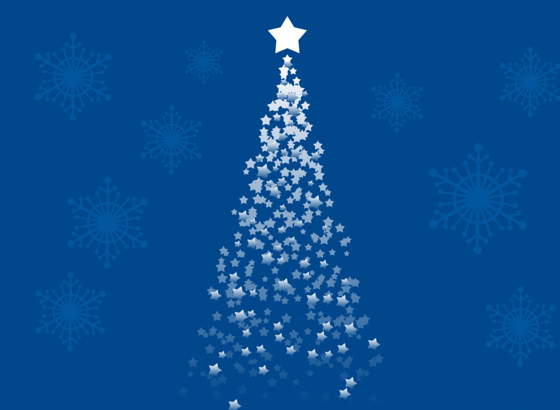 Merry Christmas Blue wallpaper 1920x1408