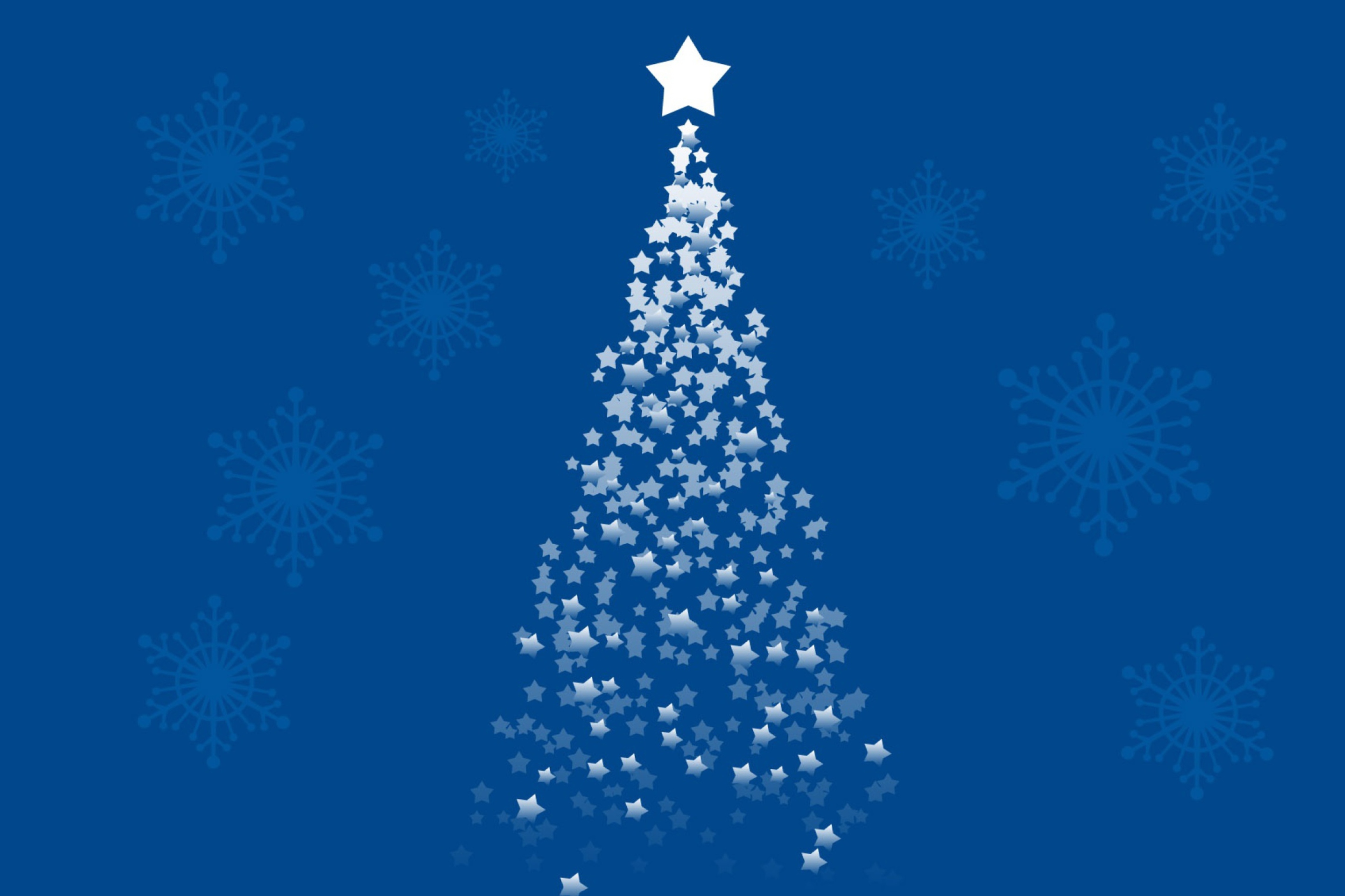 Screenshot №1 pro téma Merry Christmas Blue 2880x1920