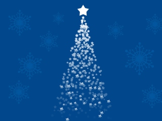 Merry Christmas Blue screenshot #1 320x240