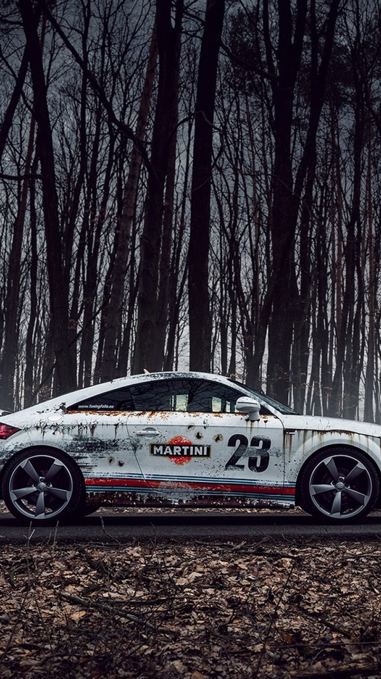 Das Audi TT Rally Wallpaper 750x1334