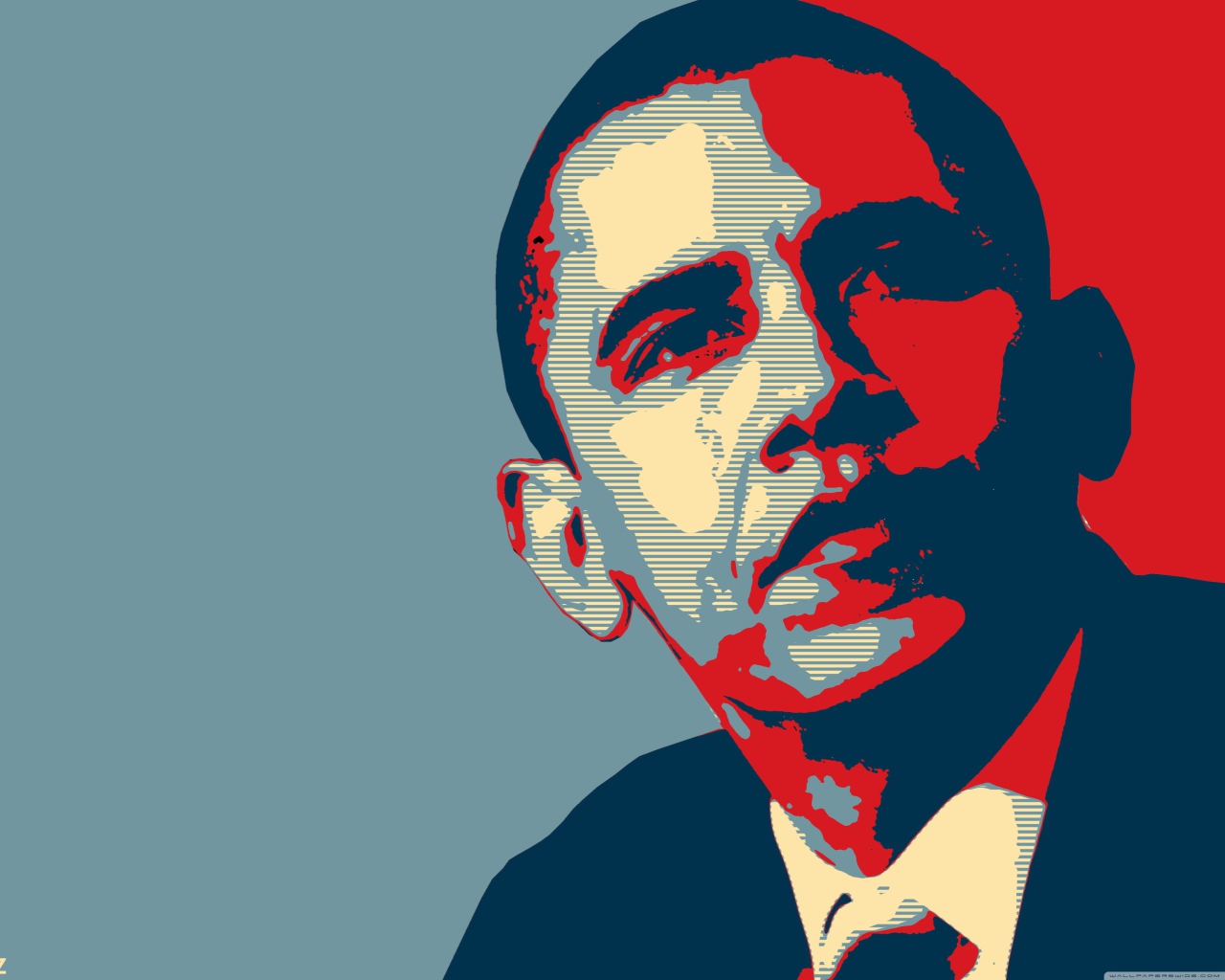 Screenshot №1 pro téma Barack Obama Art 1280x1024