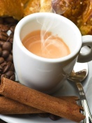 Sfondi Hot coffee and cinnamon 132x176