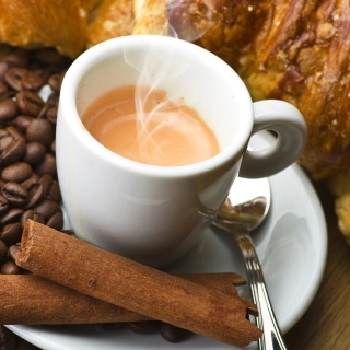 Hot coffee and cinnamon sfondi gratuiti per 1024x1024