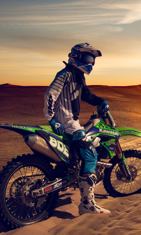 Sfondi UAE Desert Motocross 480x800