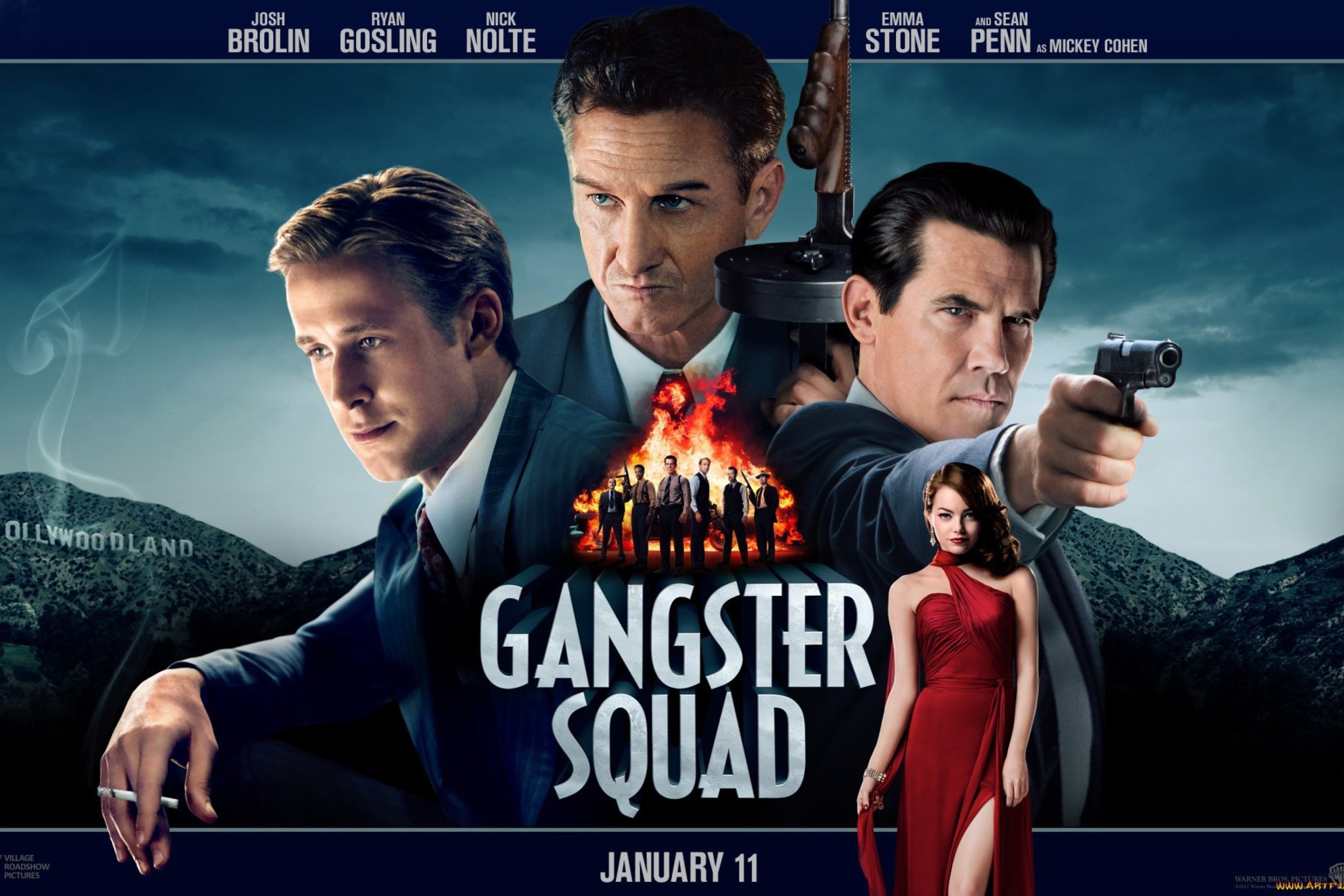 Fondo de pantalla Gangster Squad, Mobster Film 2880x1920