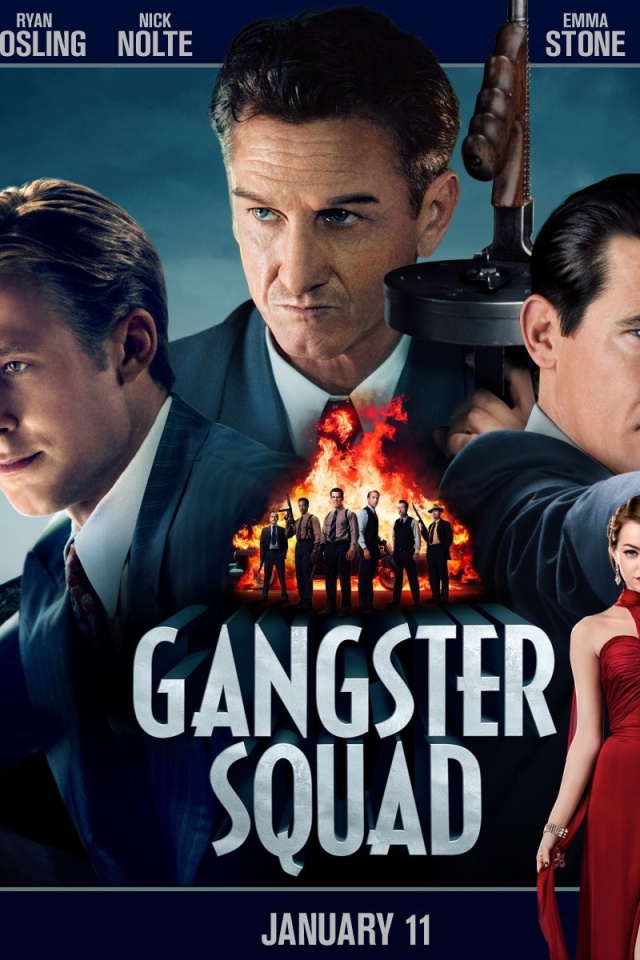 Gangster Squad, Mobster Film wallpaper 640x960