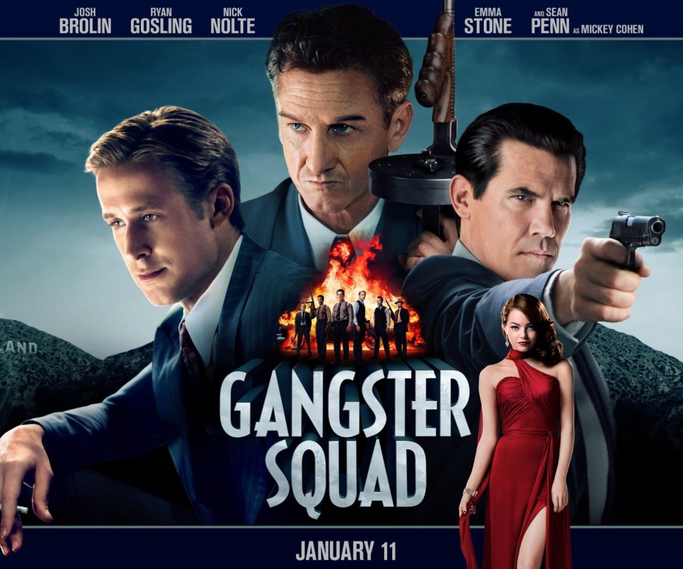 Sfondi Gangster Squad, Mobster Film 960x800