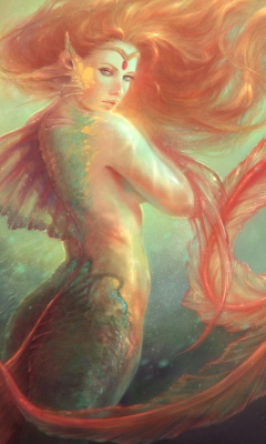 Screenshot №1 pro téma Mermaid Painting 240x400