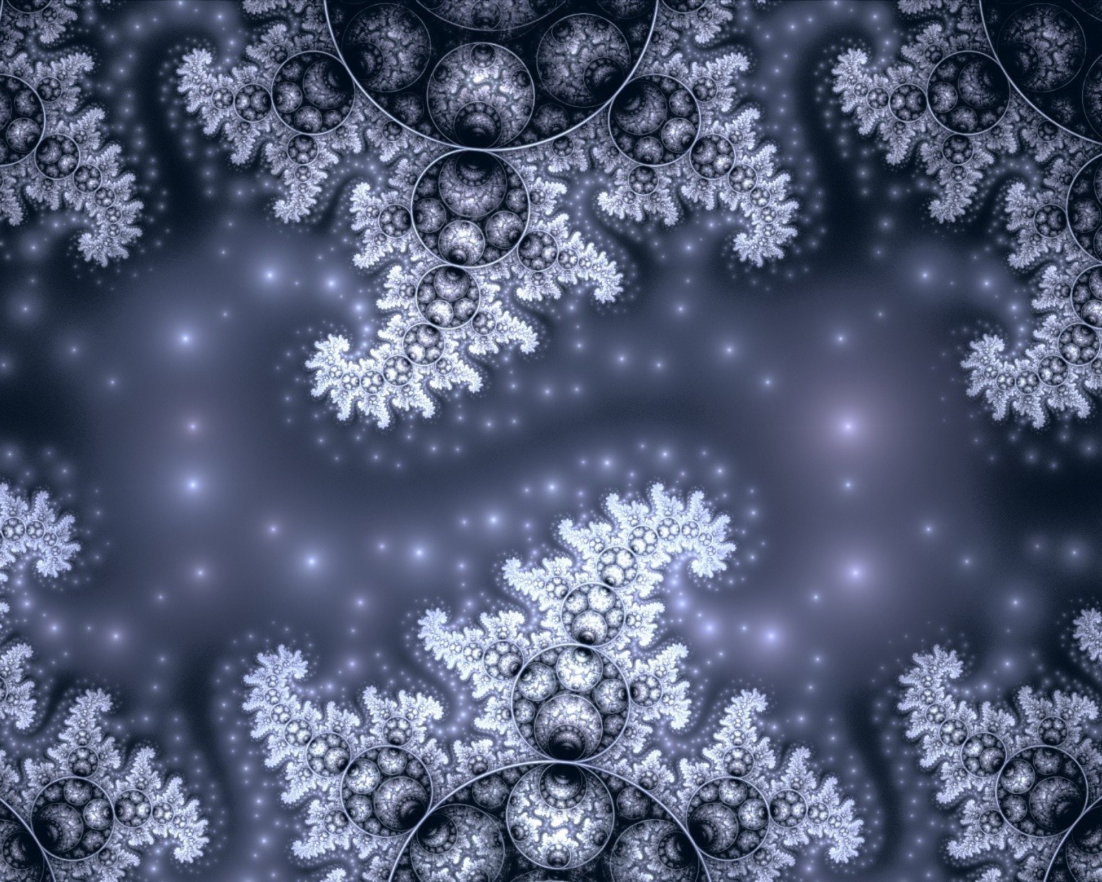 Screenshot №1 pro téma Snow Fractals Abstract 1600x1280