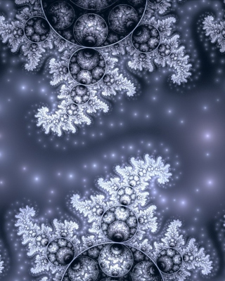 Snow Fractals Abstract - Obrázkek zdarma pro iPhone 5S