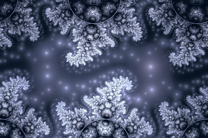 Das Snow Fractals Abstract Wallpaper