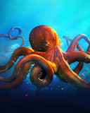 Das Octopus HD Wallpaper 128x160