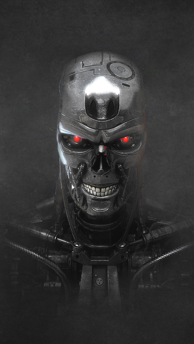 Terminator Endoskull wallpaper 640x1136