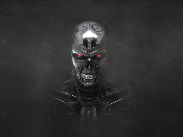 Terminator Endoskull wallpaper 640x480