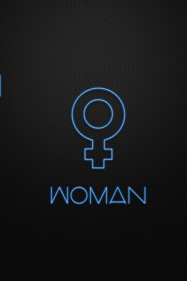 Man Woman Geek Signs wallpaper 640x960