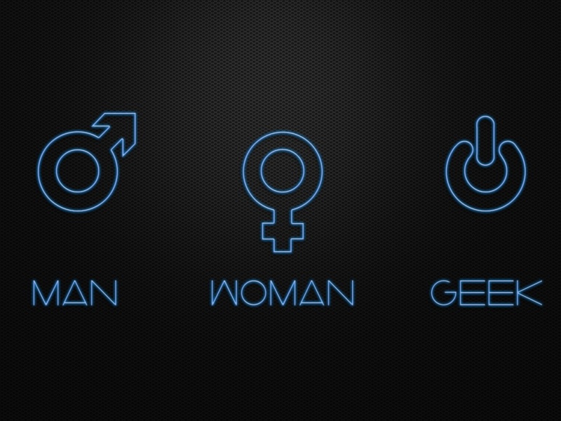 Screenshot №1 pro téma Man Woman Geek Signs 800x600