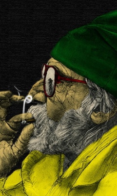 Das Rastafari and Smoke Weeds Wallpaper 240x400