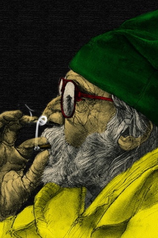 Das Rastafari and Smoke Weeds Wallpaper 320x480