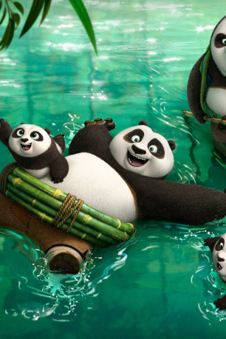 Fondo de pantalla Kung Fu Panda 3 320x480