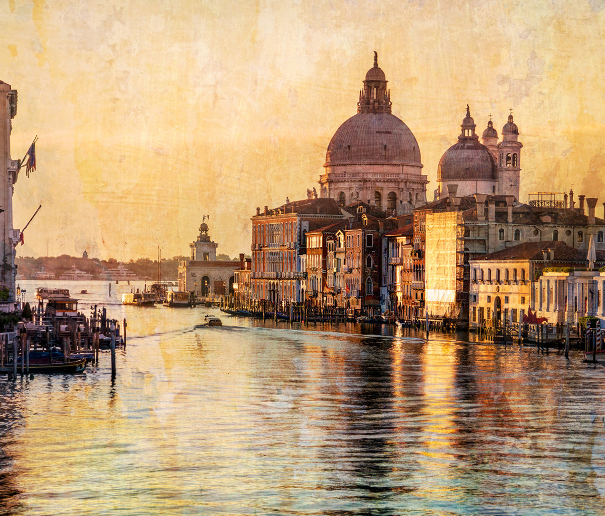 Das Venice Grand Canal Art Wallpaper 1200x1024