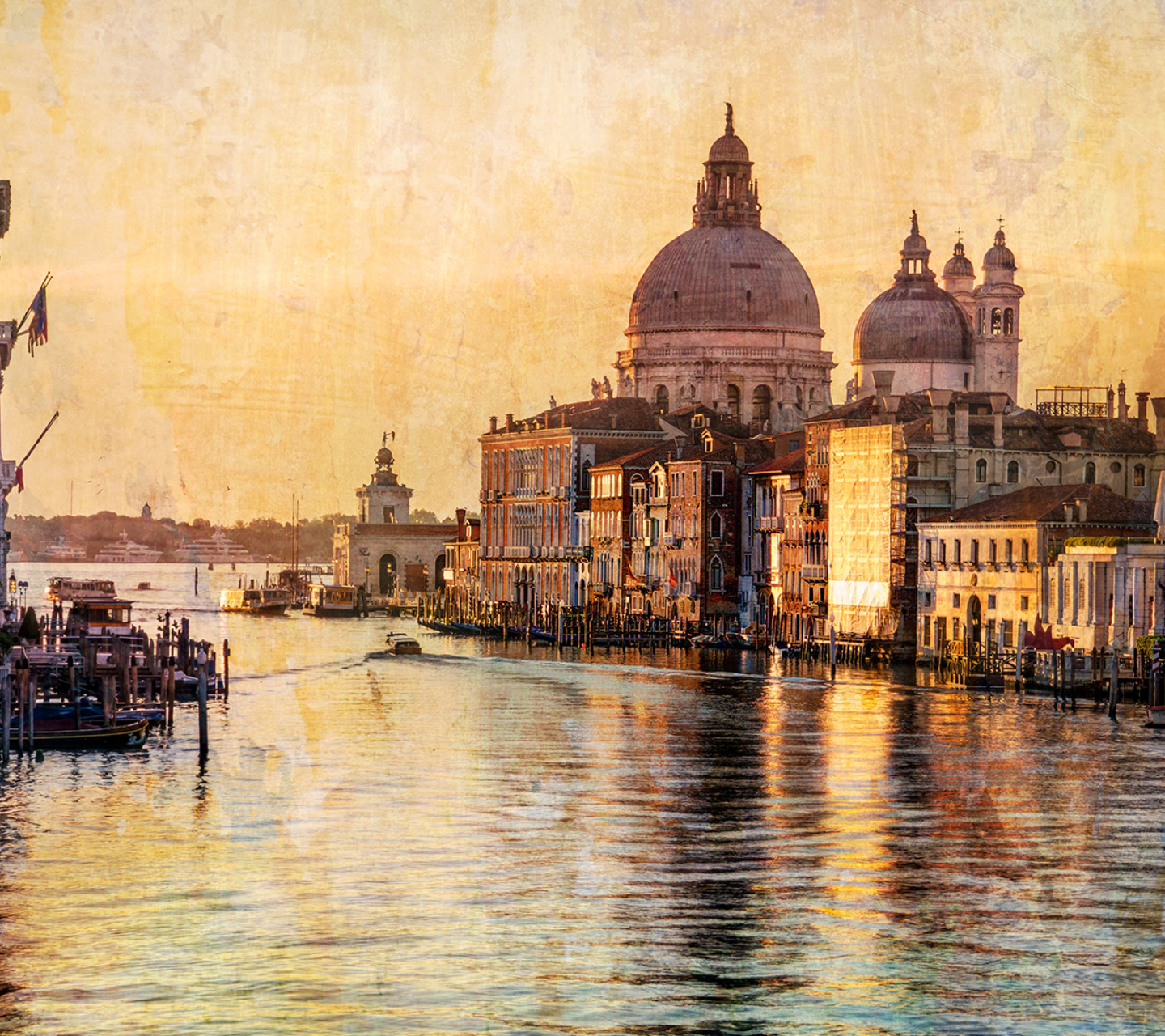 Das Venice Grand Canal Art Wallpaper 1440x1280