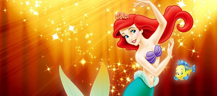 Screenshot №1 pro téma Little Mermaid Walt Disney 720x320