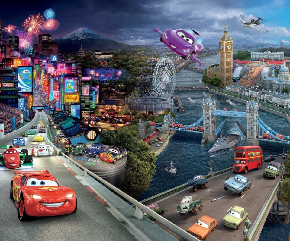 Cars 2 wallpaper 960x800