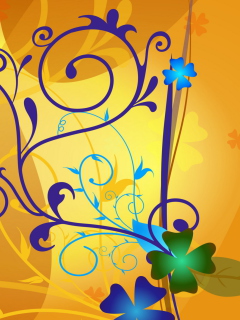 Screenshot №1 pro téma Lucky Clovers 240x320