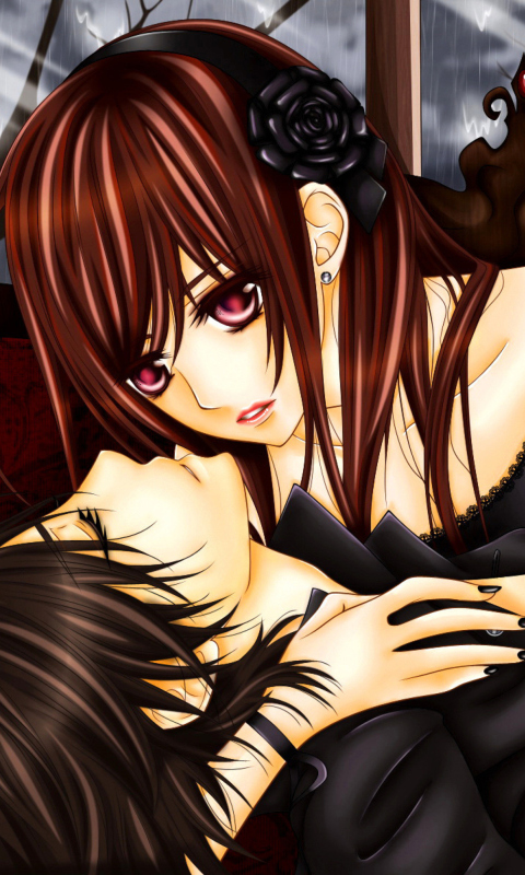 Screenshot №1 pro téma Yuki And Kaname - Vampire Knight 480x800