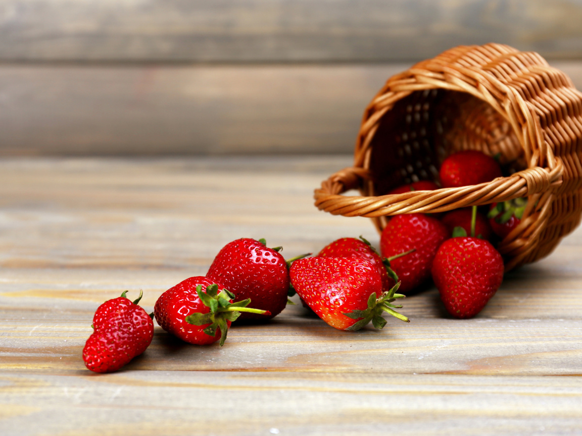 Das Strawberry Fresh Berries Wallpaper 1152x864