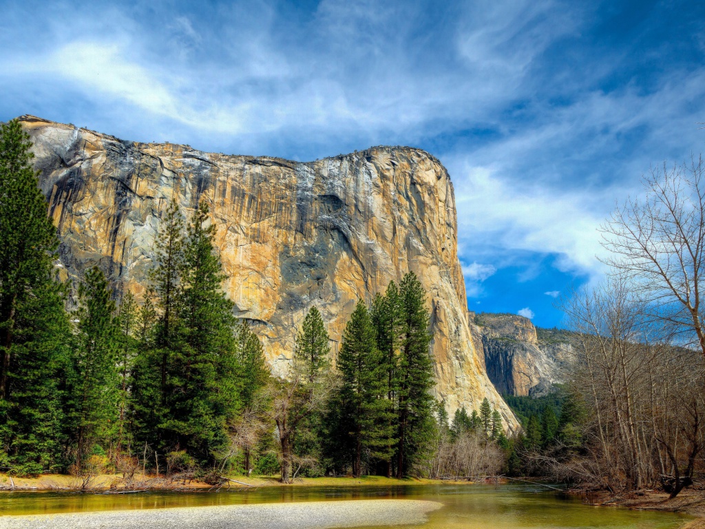 Das Yosemite National Park in Sierra Nevada Wallpaper 1024x768