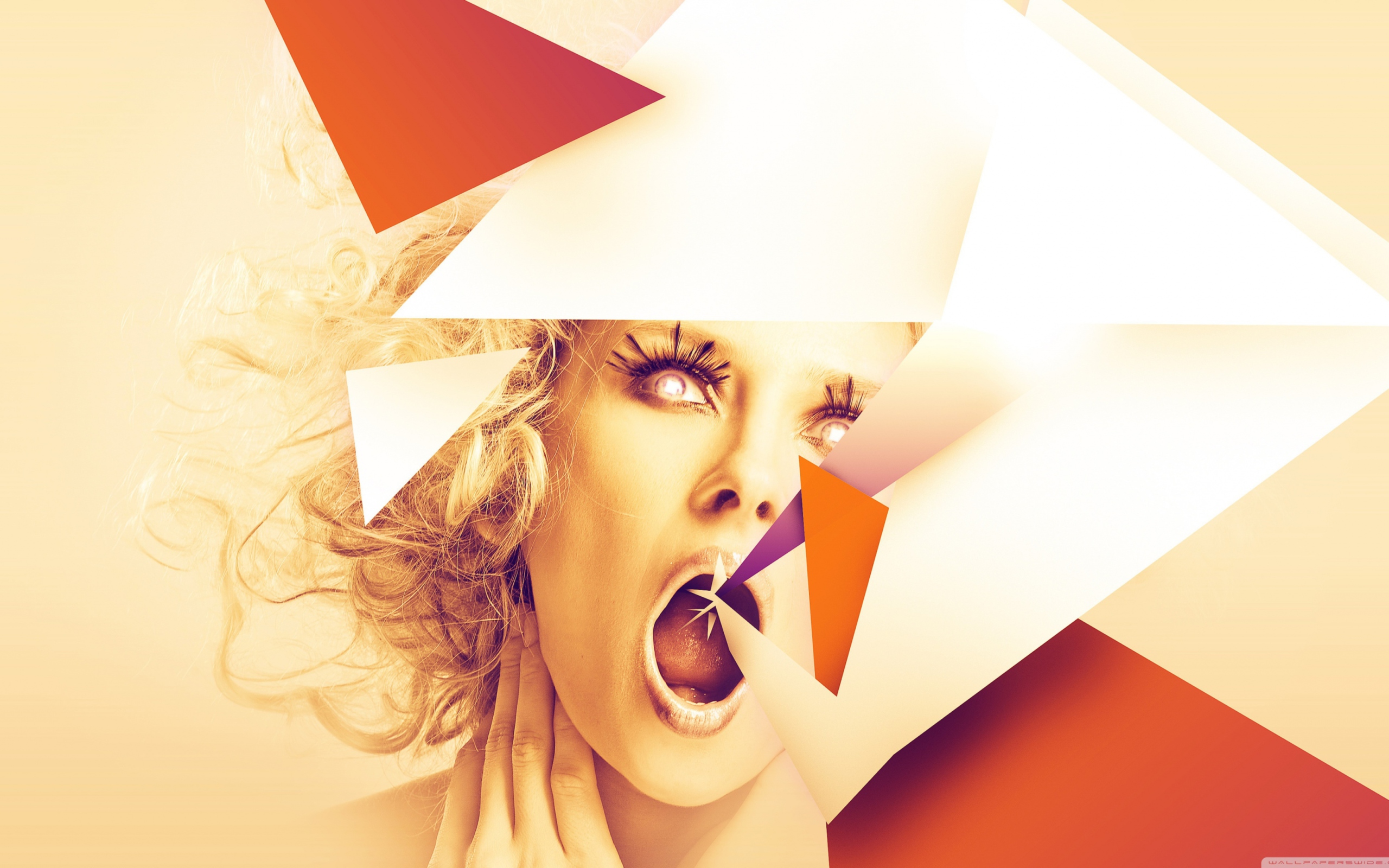 Screenshot №1 pro téma Woman Face Abstraction 2560x1600