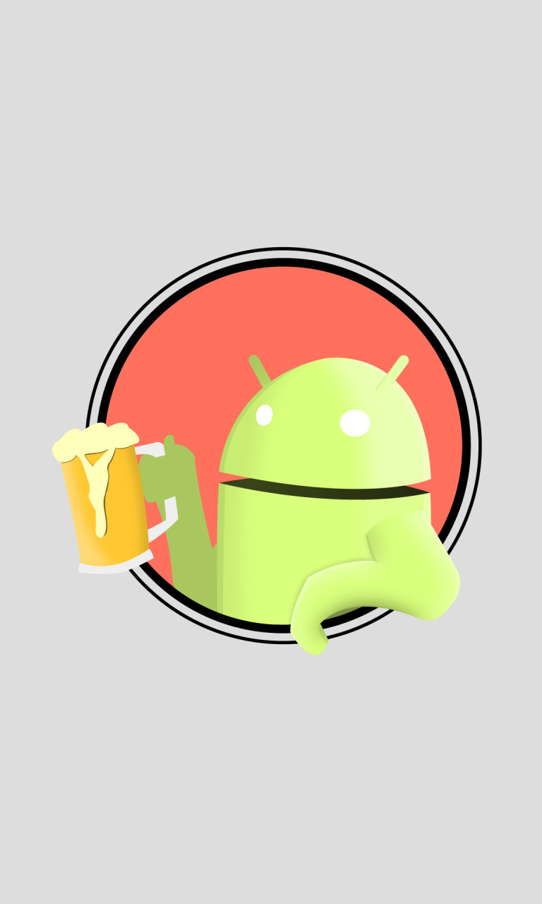 Fondo de pantalla Beer Droid 768x1280